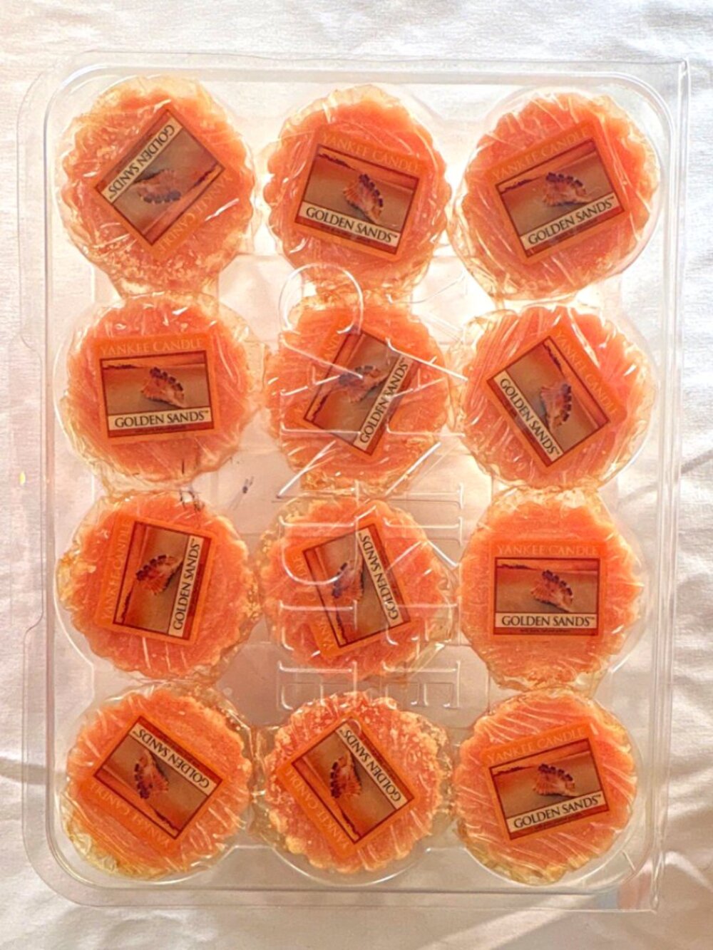 Yankee Candle Retired Golden Sands Wax Melts Tarts Solid Wax 12 Pack New